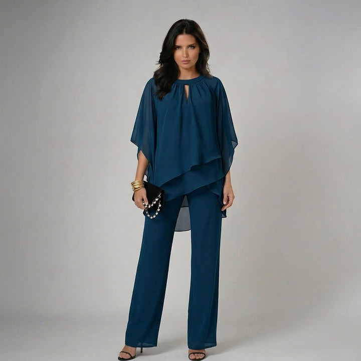 Concha · Conjunto casual con camisa y pantalón ancho