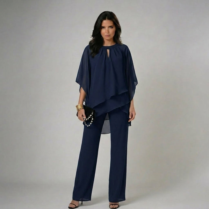 Concha · Conjunto casual con camisa y pantalón ancho