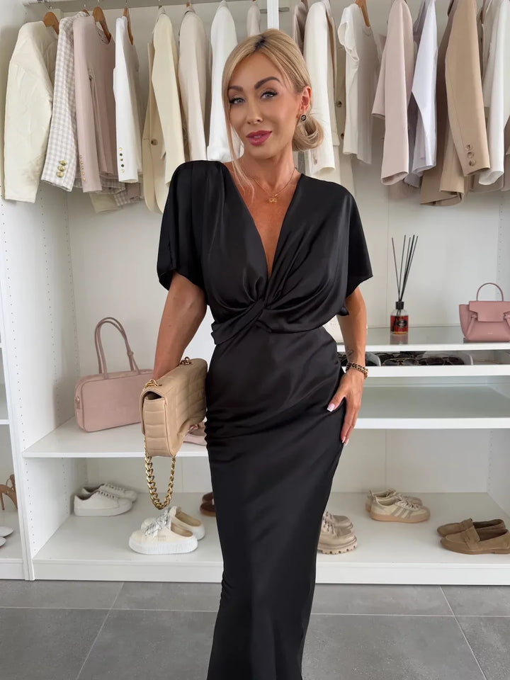 Mernes · Vestido con nudo cruzado