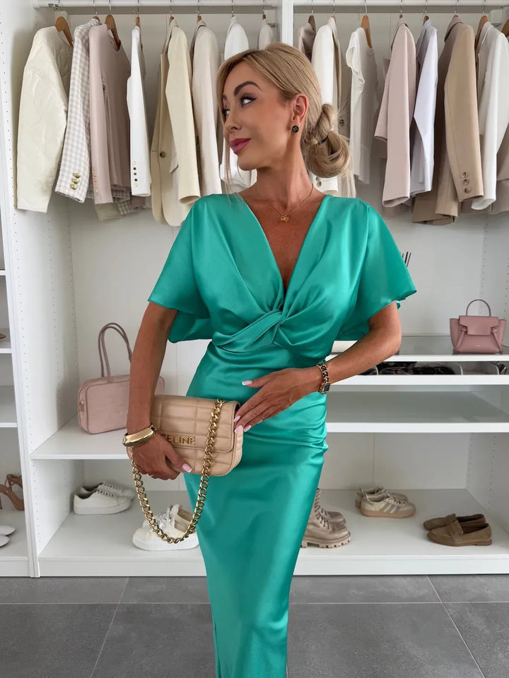 Mernes · Vestido con nudo cruzado