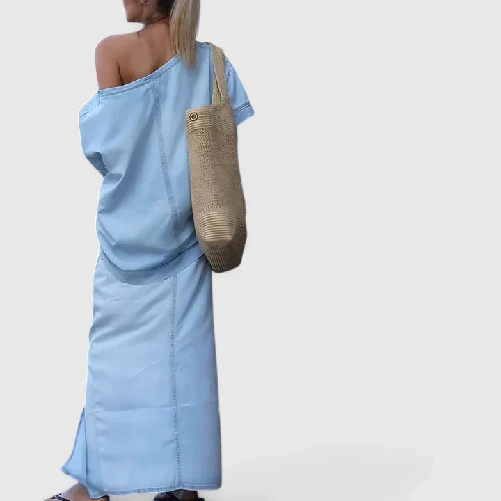 Averlynn | Conjunto de Falda Maxi Elegante