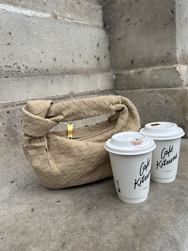 Anémona | Mini Bolsa de Ante Tejida